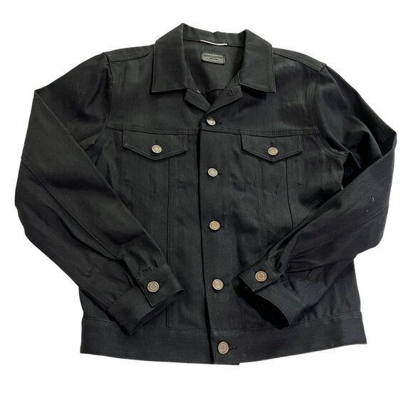 Saint Laurent Essentials Denim Jacket in Black - Picture 1 of 6